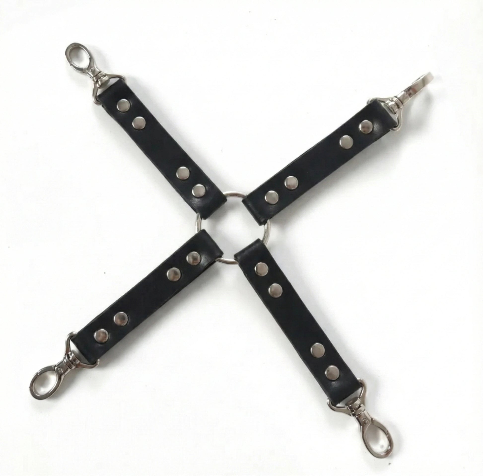 Hogtie 4-Way Connector - X-Shaped - BDSM connector hardware by Lunarness
