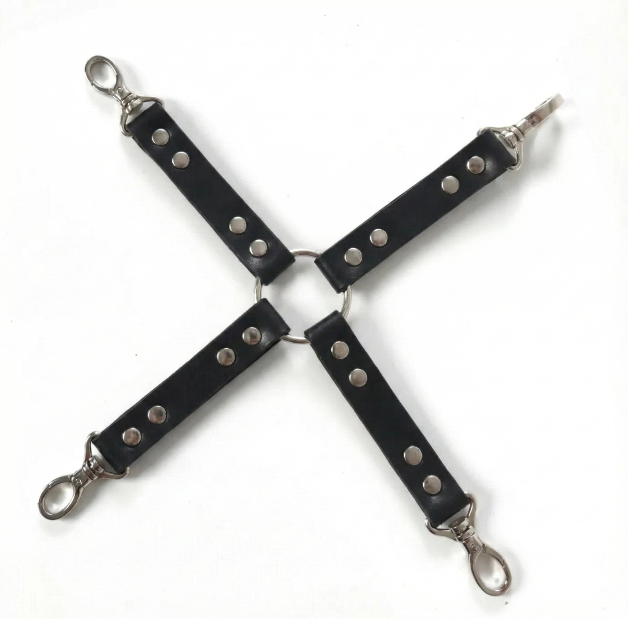 Hogtie 4-Way Connector - X-Shaped - BDSM connector hardware by Lunarness