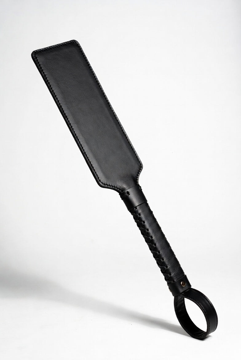 faux leather Spanking Paddle - back view